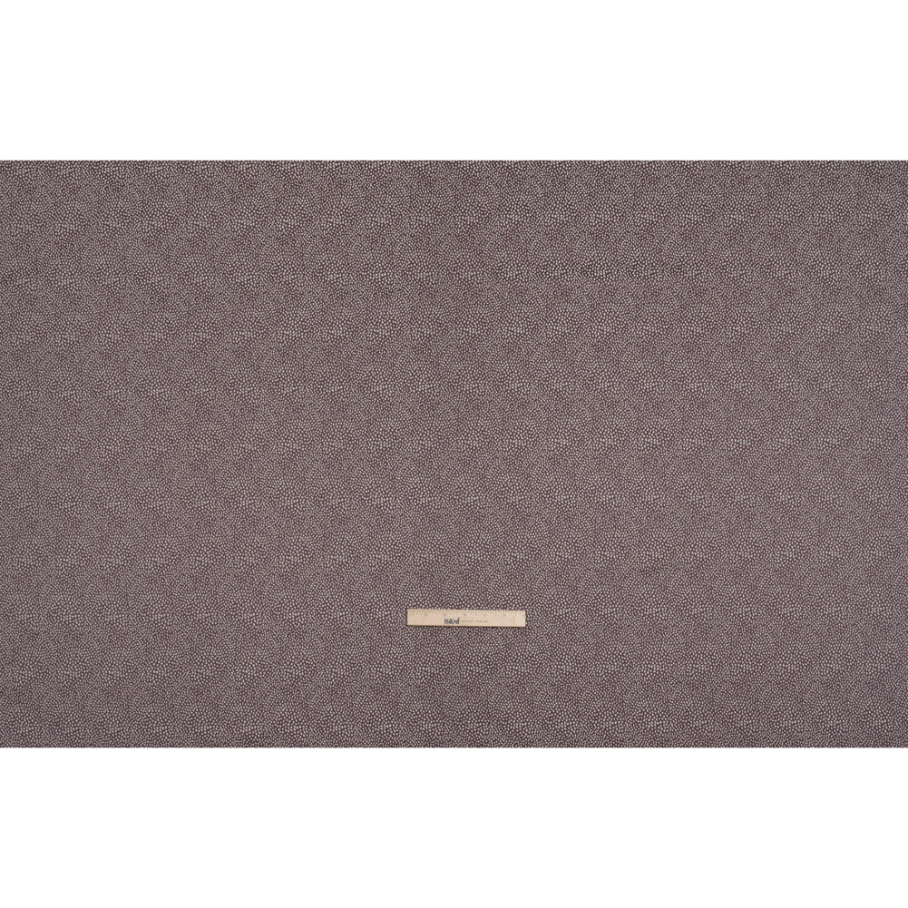 Recycled Polyester Jacquard - Mauve Little All-Over Spots - British Imported