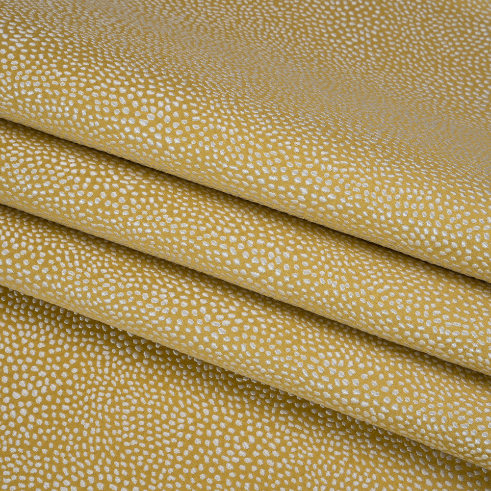 Recycled Polyester Jacquard - Zest Little All-Over Spots - British Imported