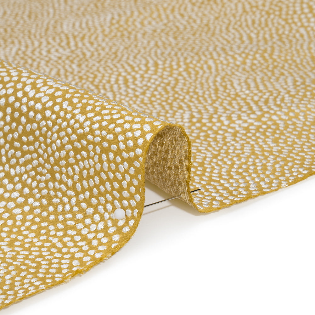 Recycled Polyester Jacquard - Zest Little All-Over Spots - British Imported