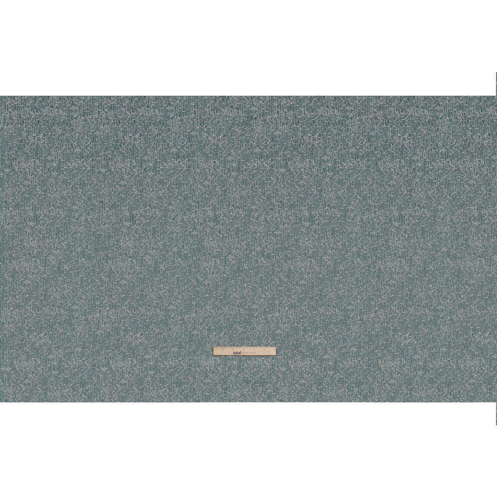 Satin-Face Jacquard - Sage Crackle - British Imported