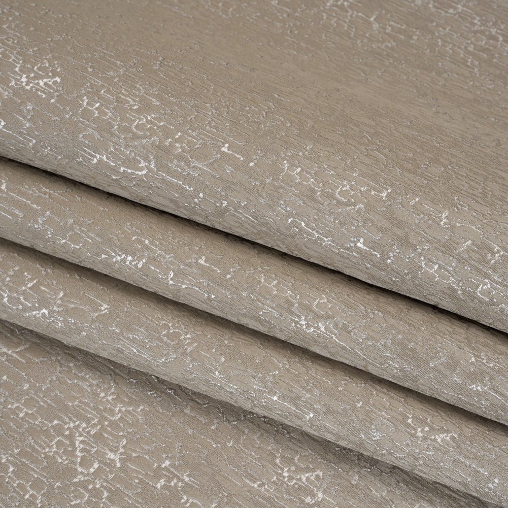 Satin-Face Jacquard - Truffle Crackle - British Imported