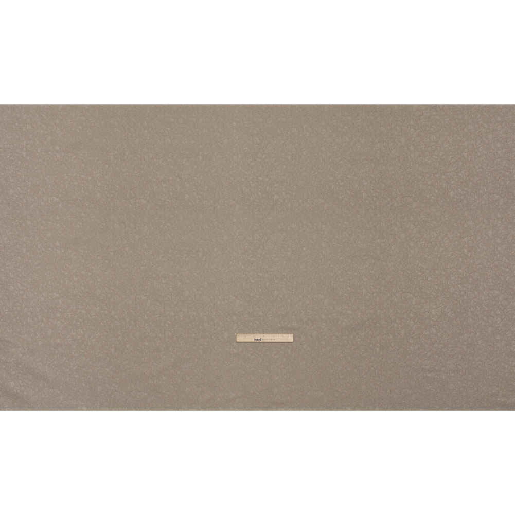 Satin-Faced Jacquard - Taupe Cracked - British Imported)