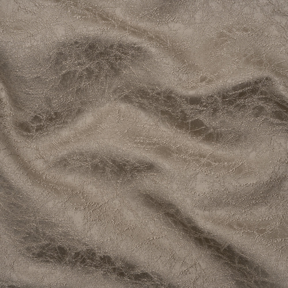 Satin-Faced Jacquard - Taupe Cracked - British Imported)