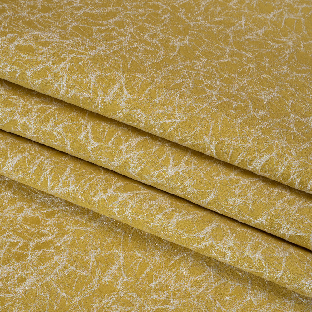 Satin-Faced Jacquard - Zest Cracked - British Imported)