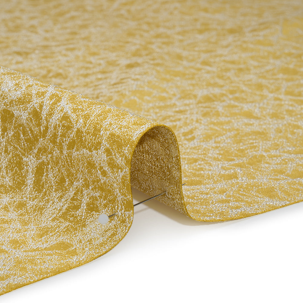 Satin-Faced Jacquard - Zest Cracked - British Imported)