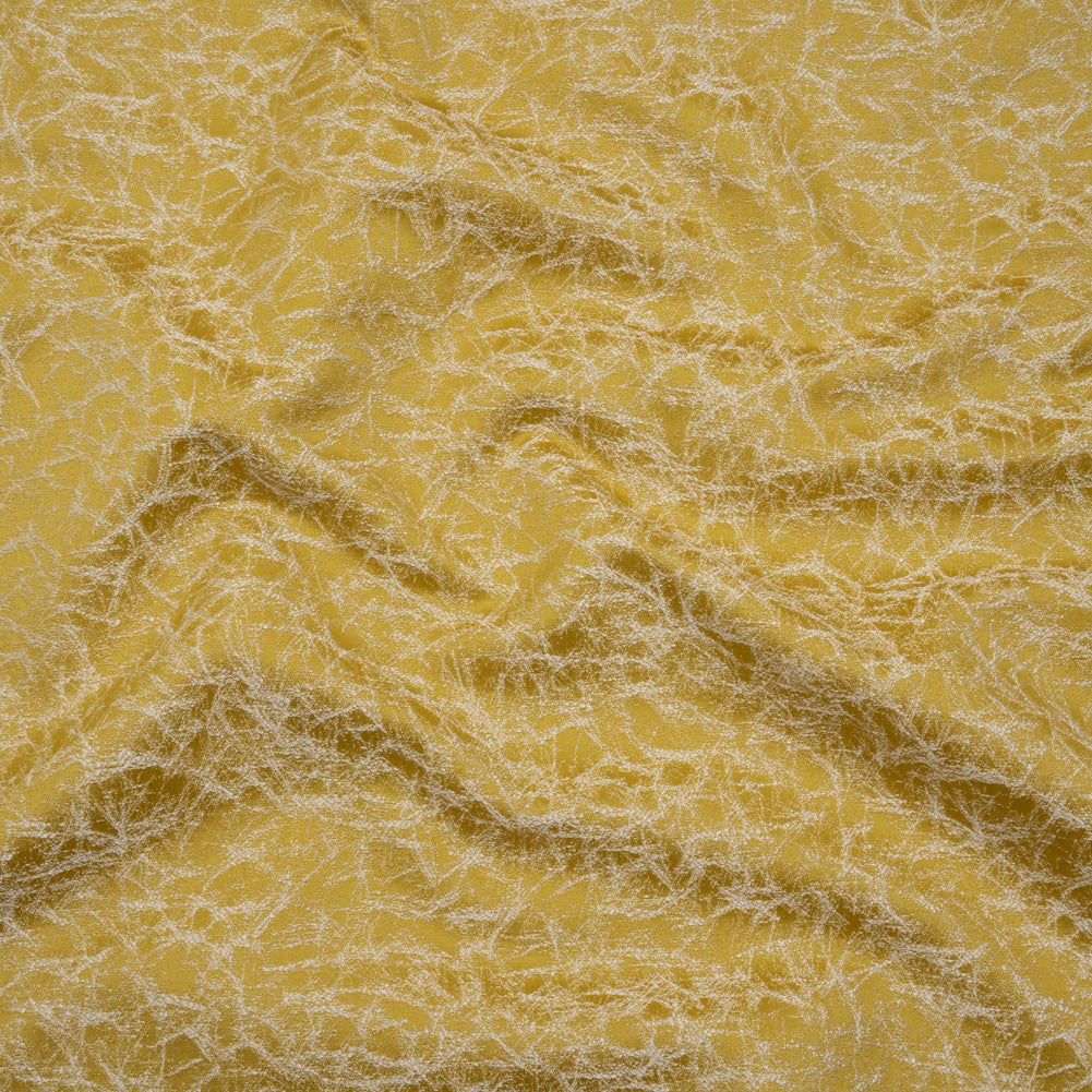 Satin-Faced Jacquard - Zest Cracked - British Imported)