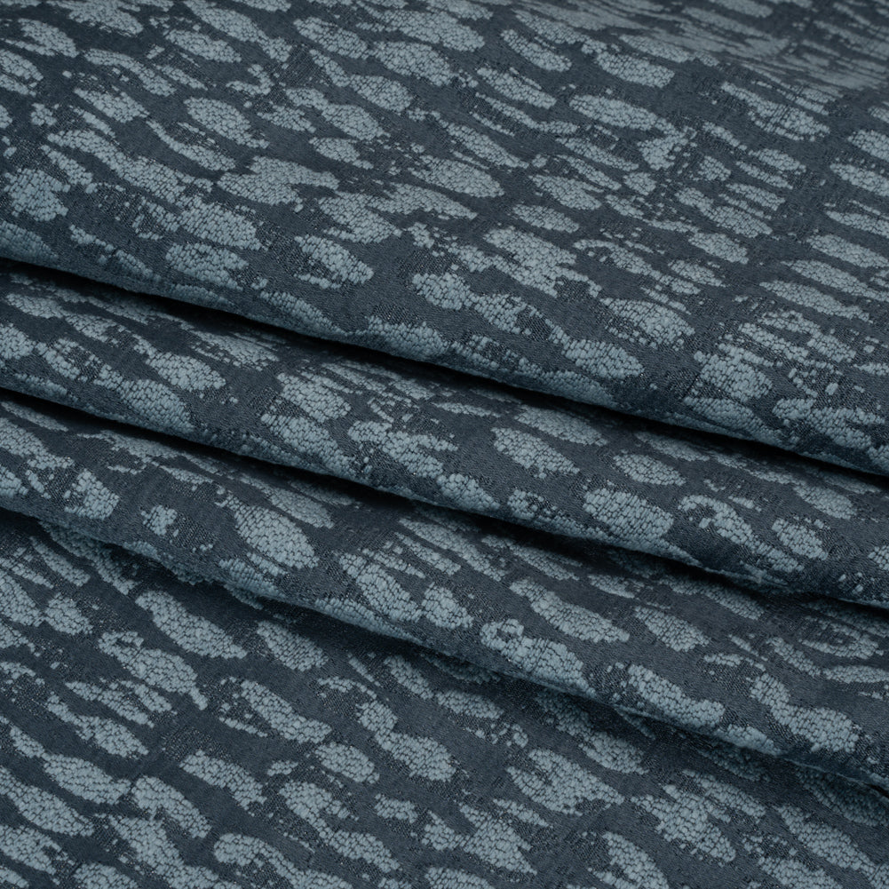 Rows of Spots Recycled Polyester and Cotton Drapery Jacquard - Danube - British Imported