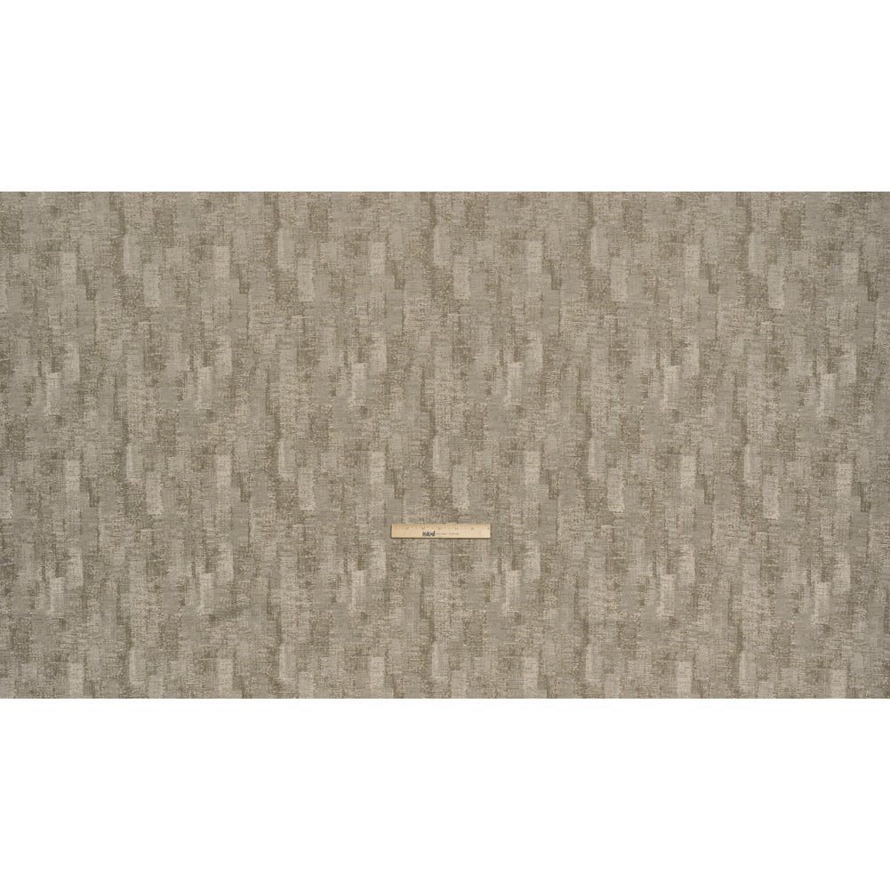 Abstract Textures Recycled Polyester and Cotton Drapery Jacquard - Limestone - British Imported