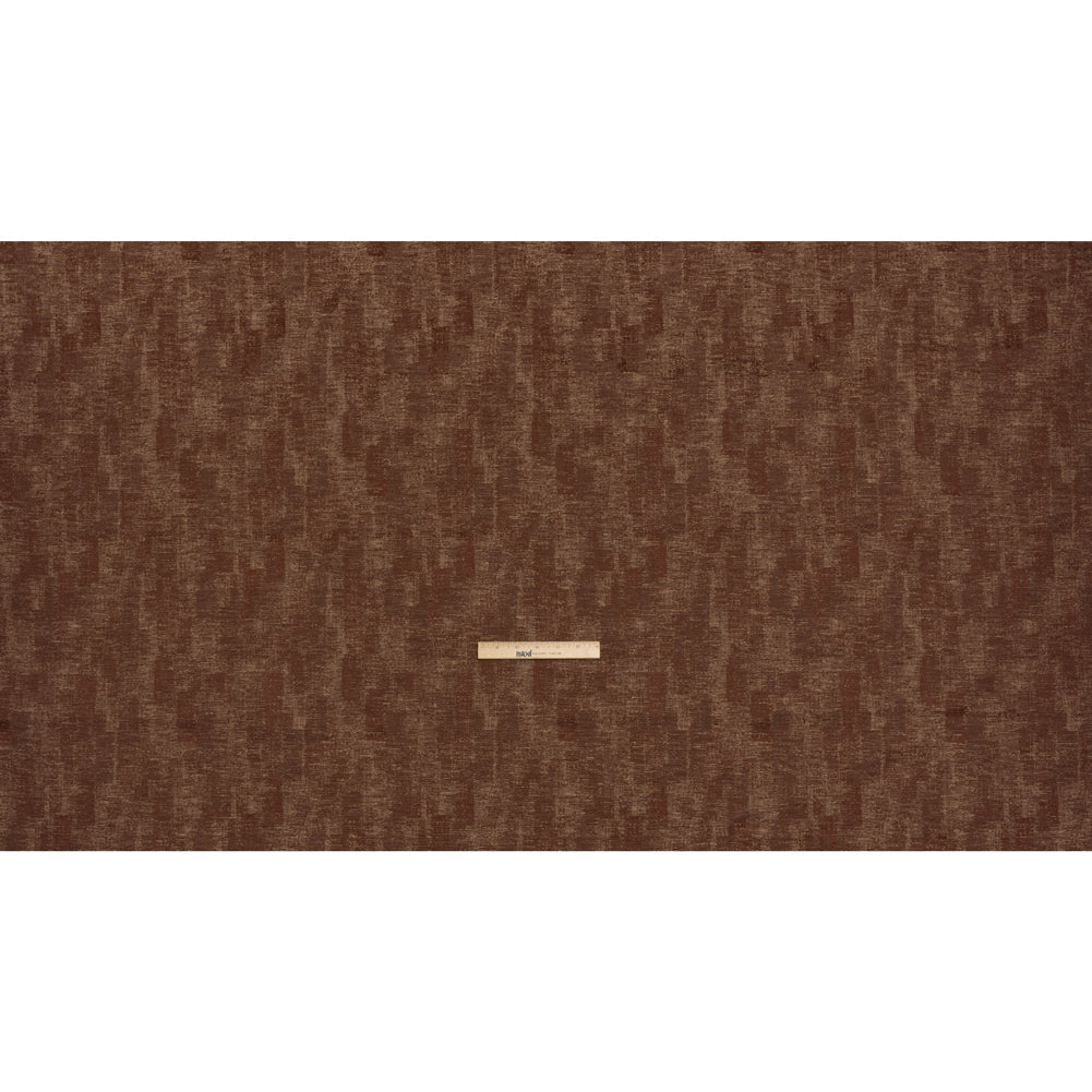 Abstract Textures Recycled Polyester and Cotton Drapery Jacquard - Paprika - British Imported