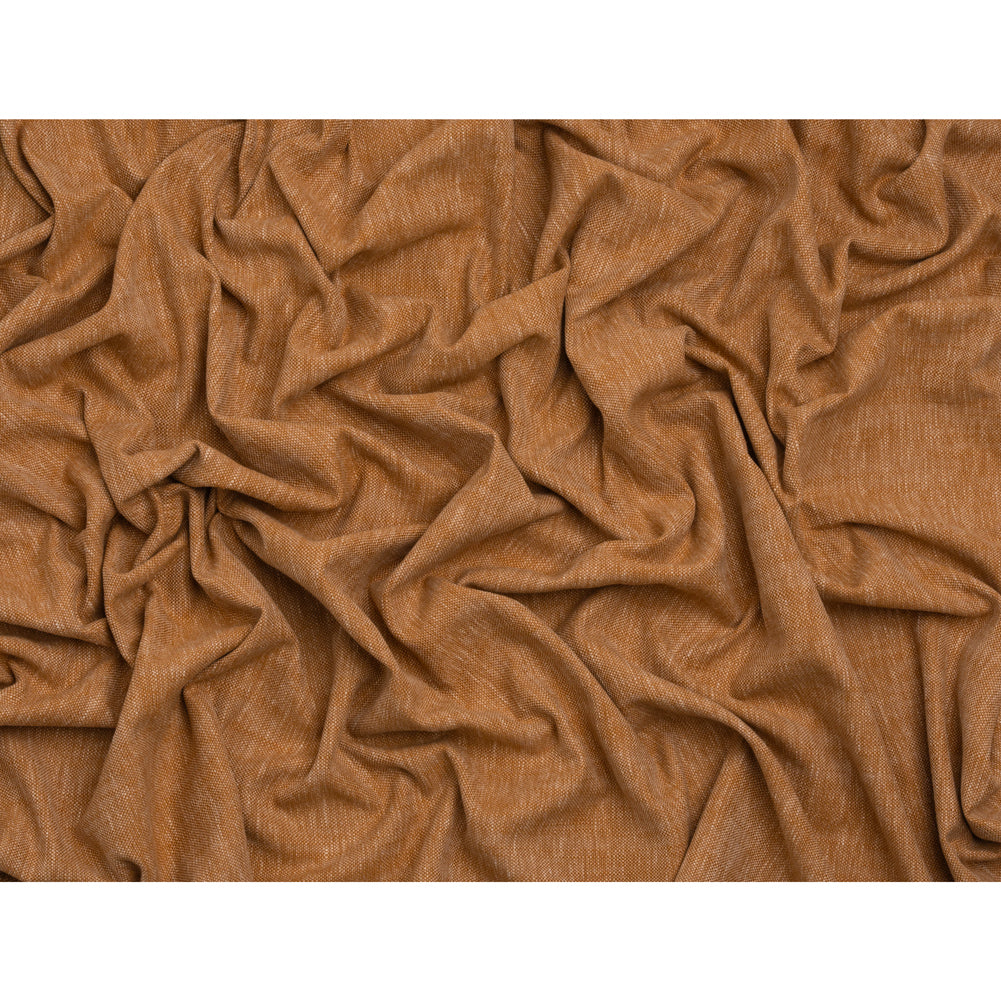 Linen Look Recycled Polyester and Cotton Woven - Copper - British Imported