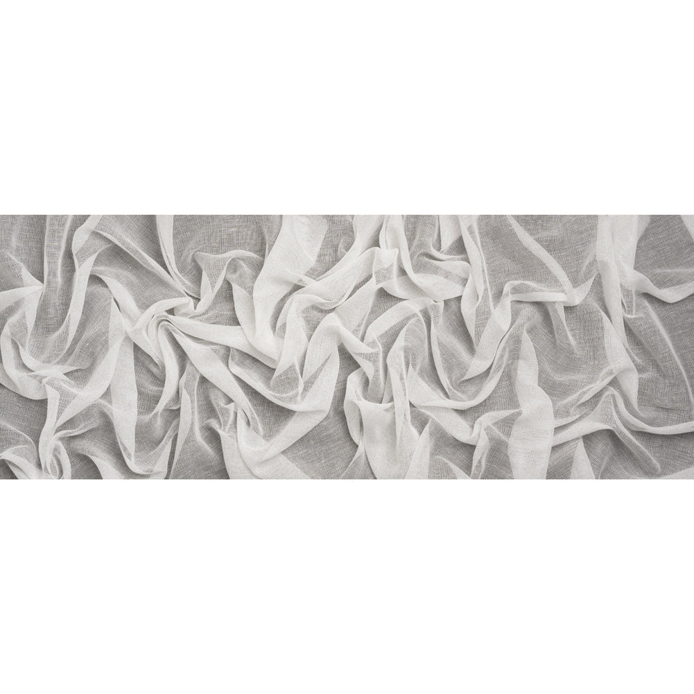 Mesh Drapery Sheers Fabric 118" - Chalk - British Imported