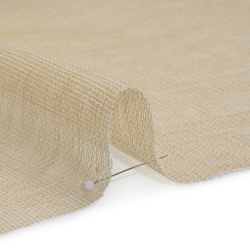 Mesh Drapery Sheers Fabric 118" - Sand - British Imported