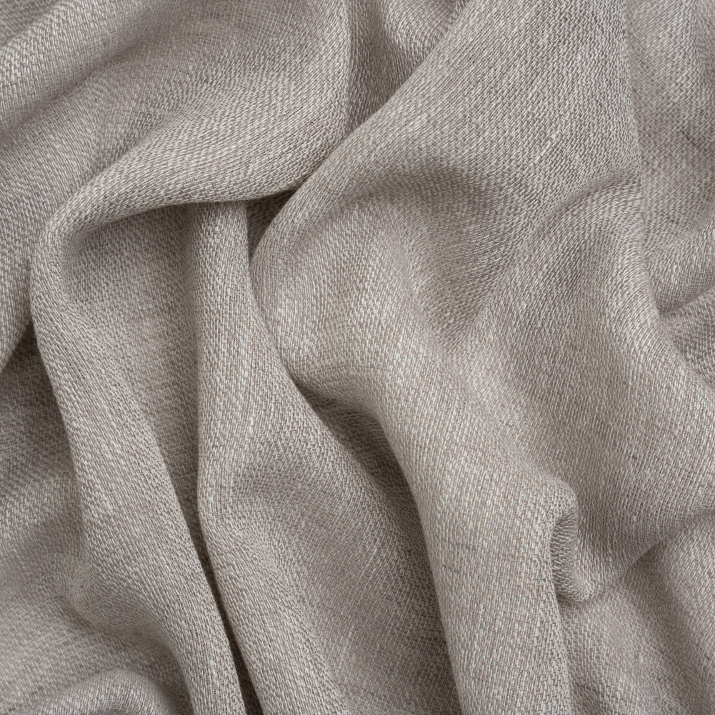 Slubbed Gauzy Drapery Sheer Fabric 118" - Pebble - British Imported