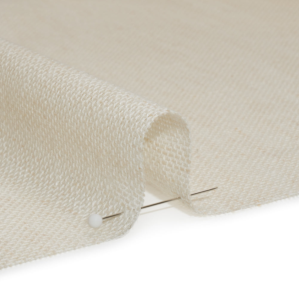 Slubbed Open Weave Drapery Sheer Fabric 118" - Linen - British Imported