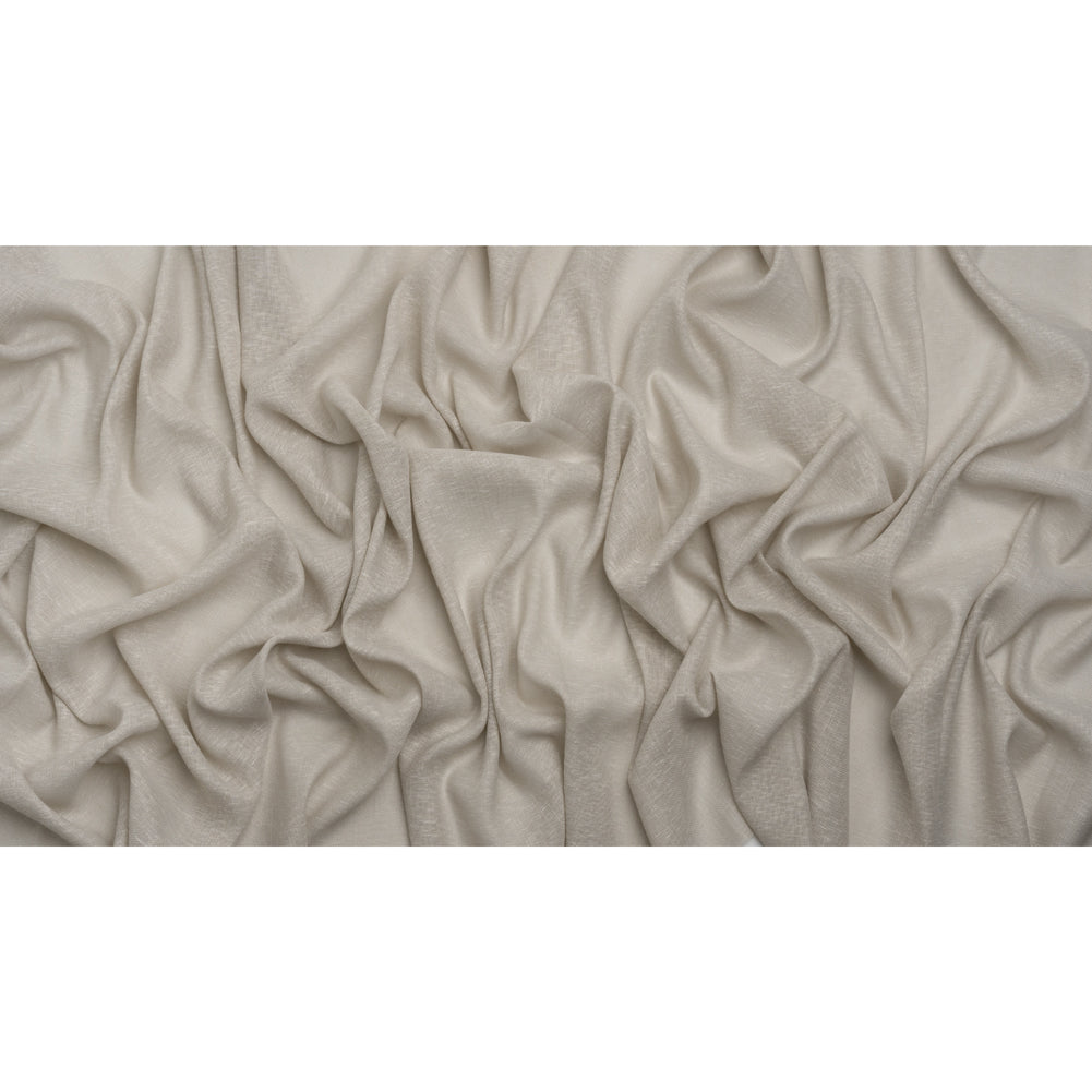 Slubbed Open Weave Drapery Sheer Fabric 118" - Putty - British Imported