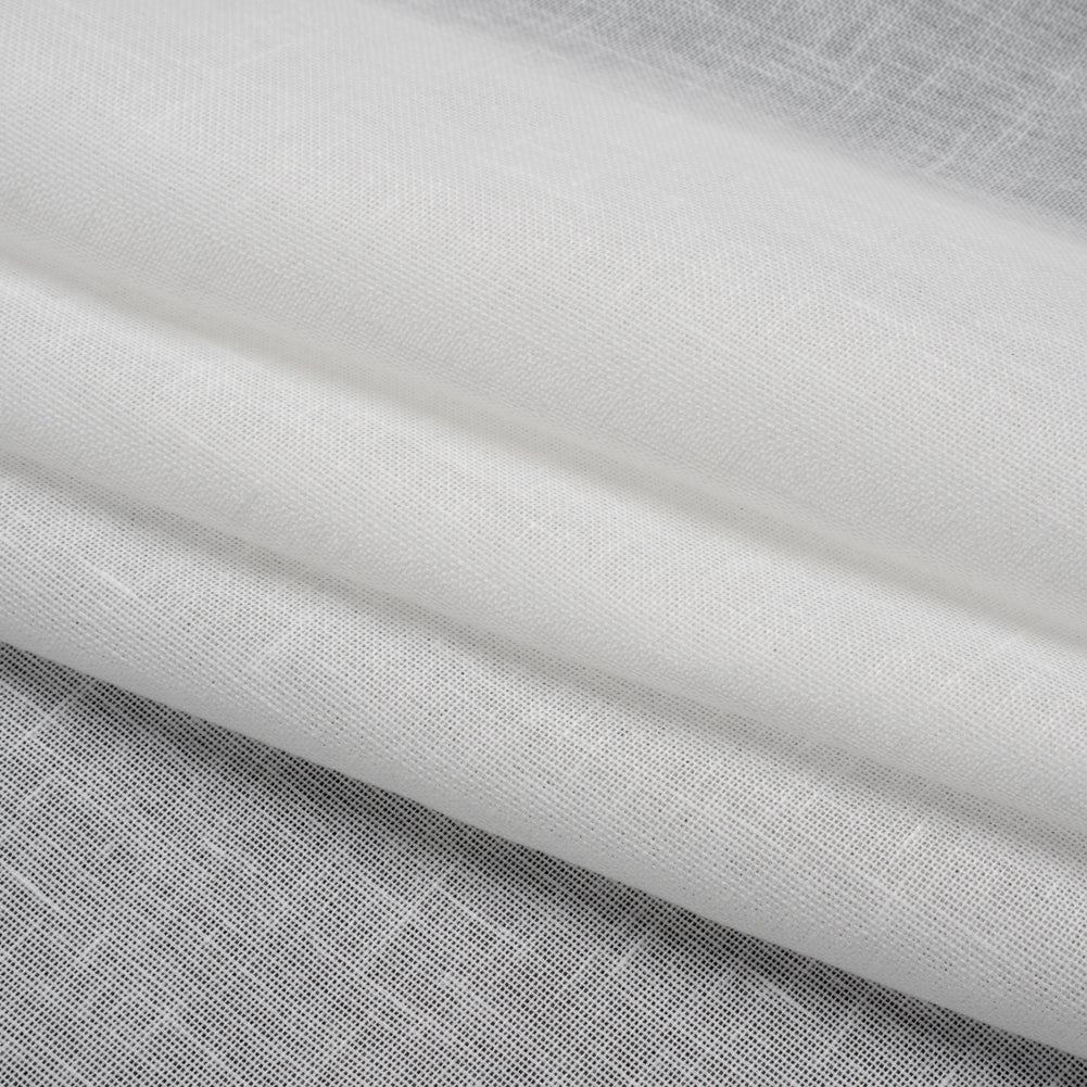 Recycled Polyester Soft Drapery Sheers Woven 118" - Ivory - British Imported