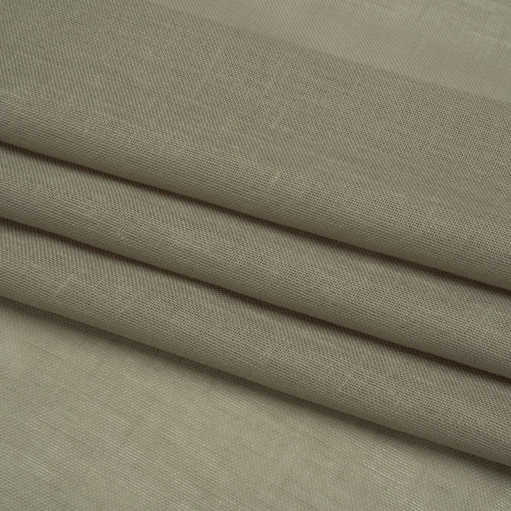 Recycled Polyester Soft Drapery Sheers Woven 118" - Olive - British Imported