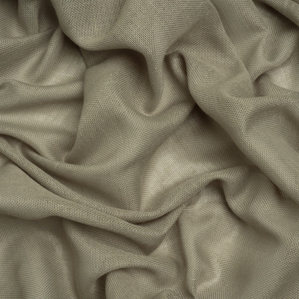 Recycled Polyester Soft Drapery Sheers Woven 118" - Olive - British Imported