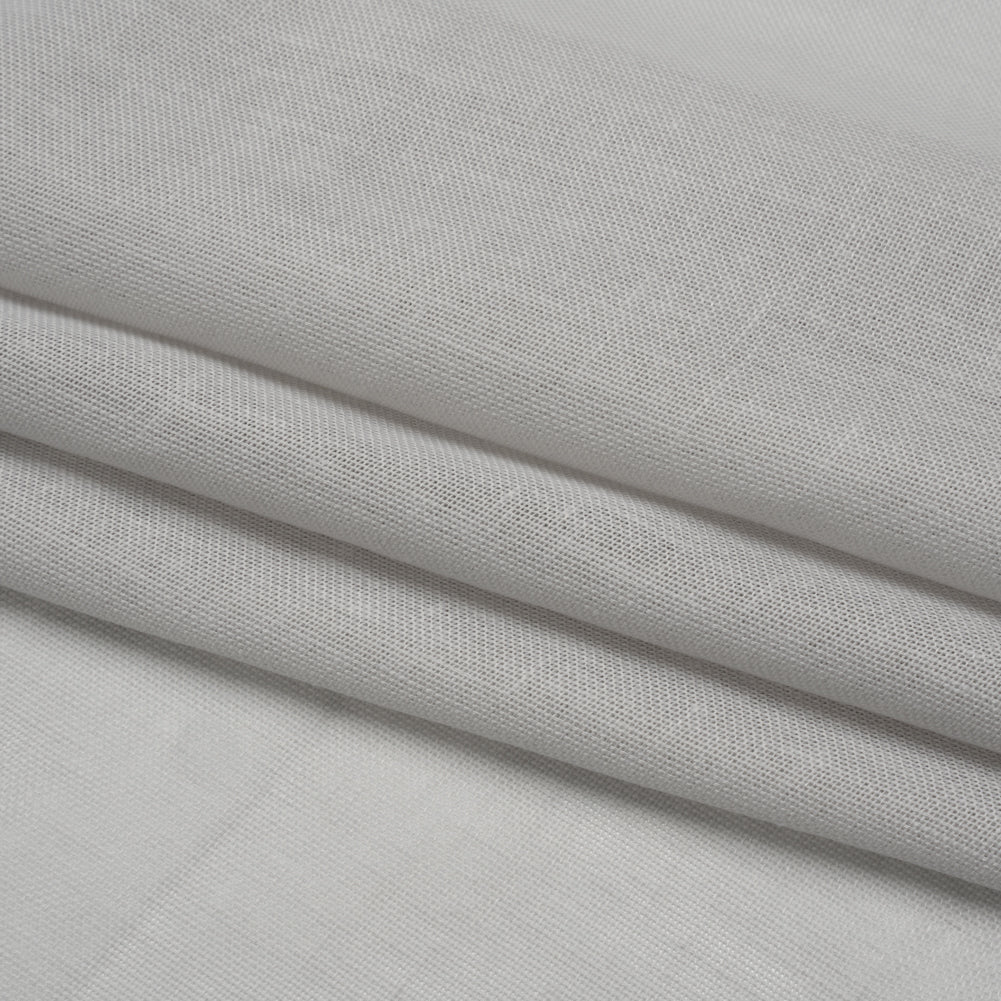 Recycled Polyester Soft Drapery Sheers Woven 118" - Silver - British Imported