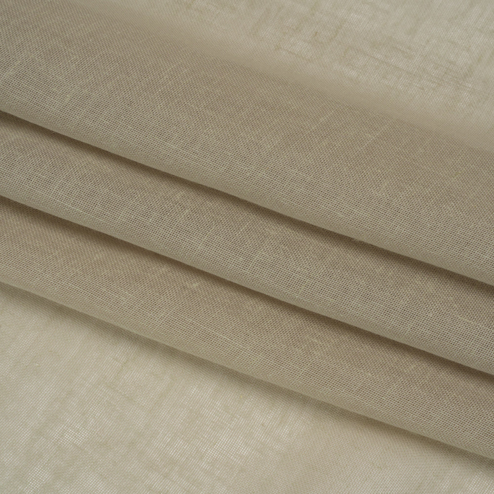 Gauzy Linen Blend Drapery Sheers Woven 118" - Driftwood - British Imported