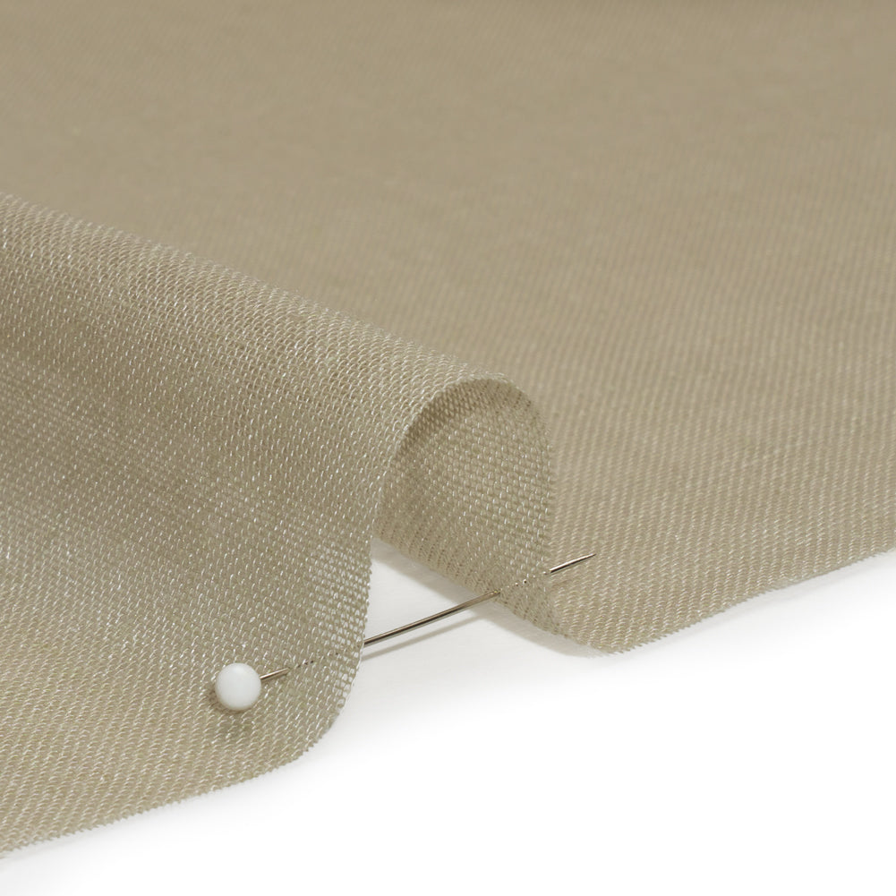 Gauzy Linen Blend Drapery Sheers Woven 118" - Driftwood - British Imported