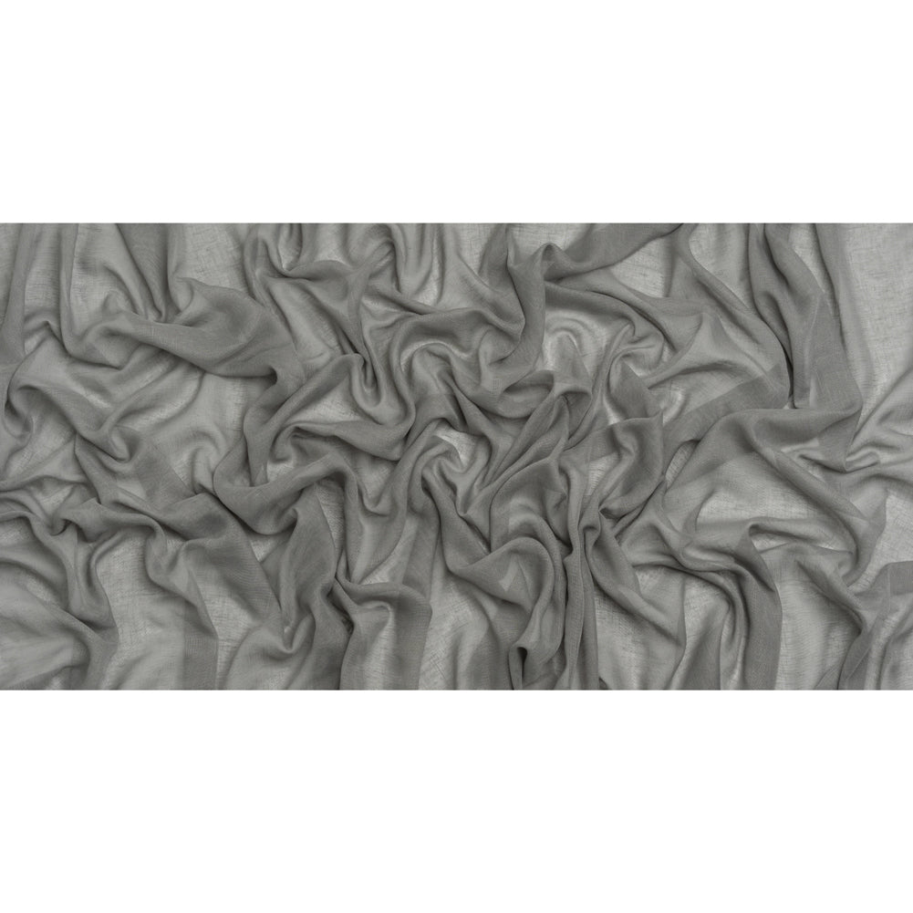 Gauzy Linen Blend Drapery Sheers Woven 118" - Graphite - British Imported