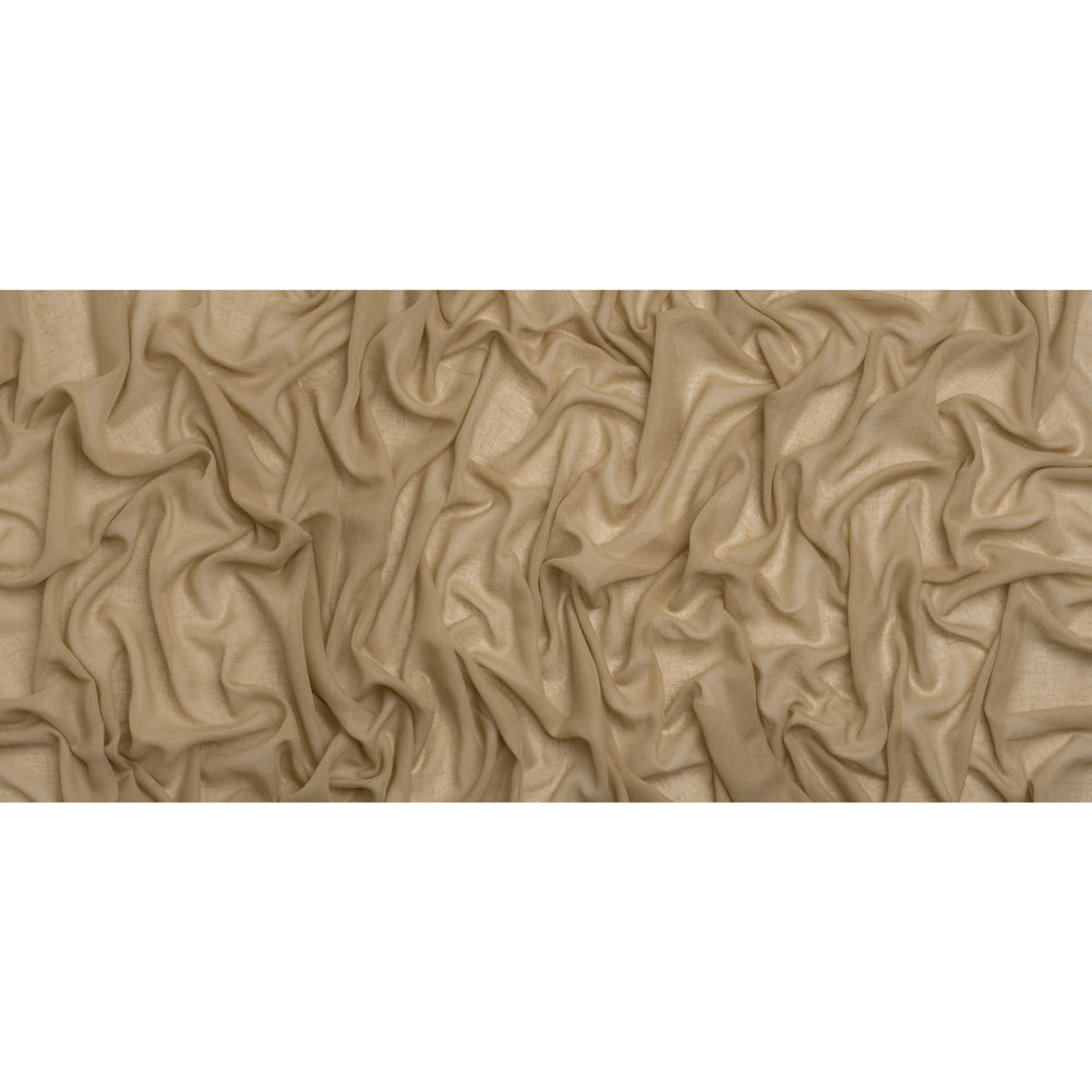 Gauzy Linen Blend Drapery Sheers Woven 118" - Sand - British Imported