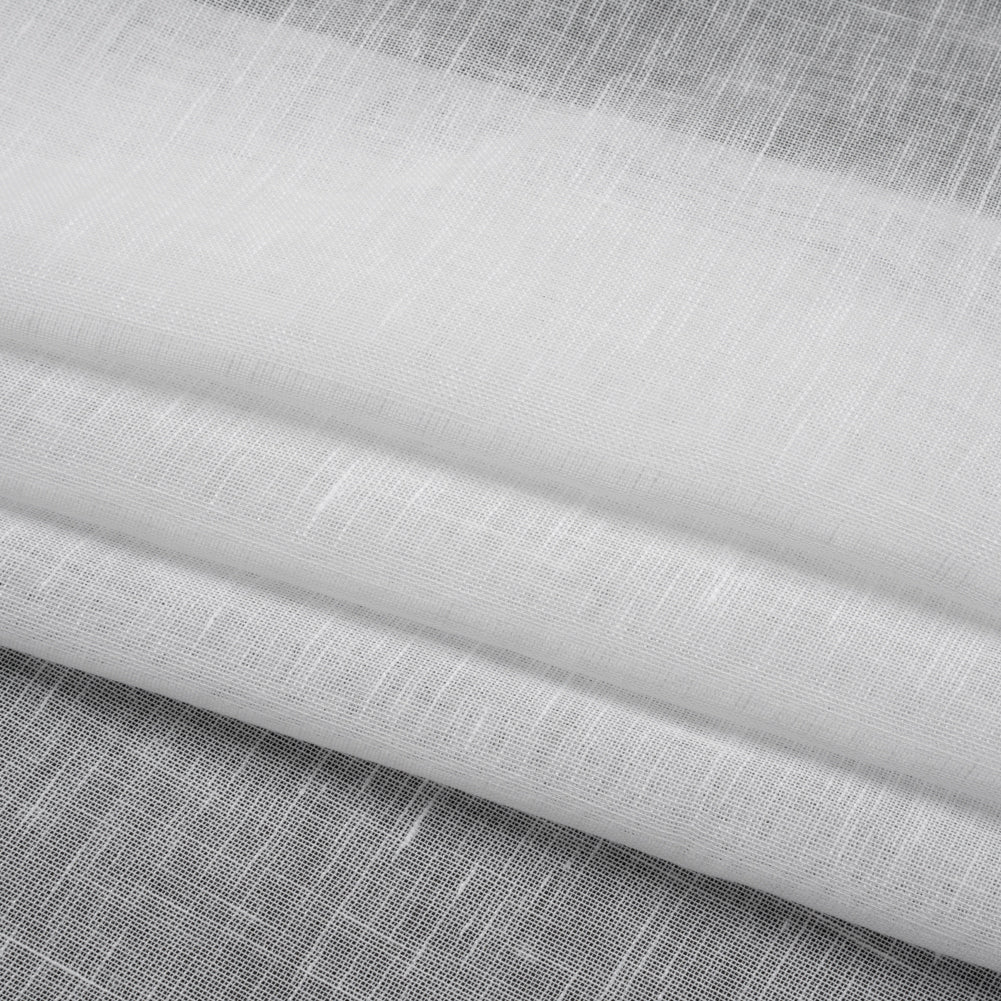Crisp Linen Blend Drapery Sheers 122" - Chalk - British Imported