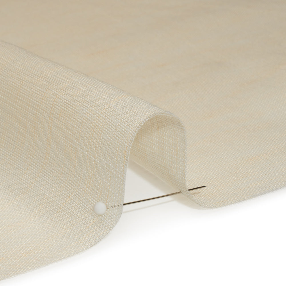 Crisp Linen Blend Drapery Sheers 122" - Linen - British Imported