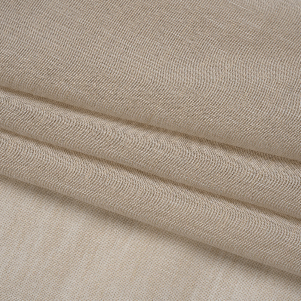 Crisp Linen Blend Drapery Sheers 122" - Putty - British Imported