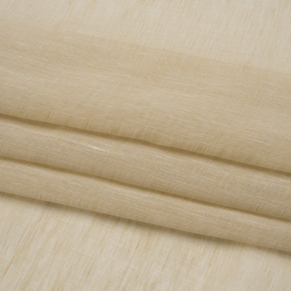 Crisp Linen Blend Drapery Sheers 122" - Sand - British Imported