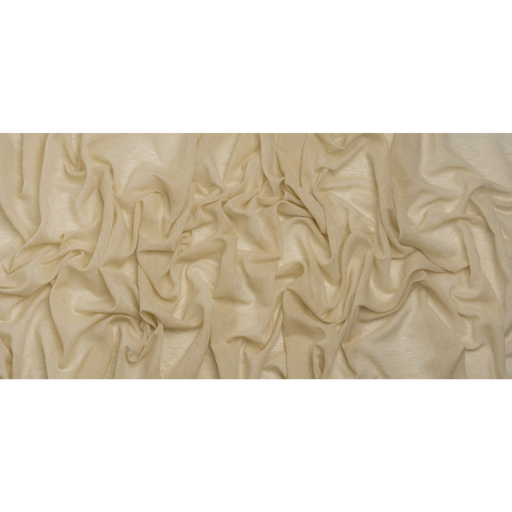 Crisp Linen Blend Drapery Sheers 122" - Sand - British Imported