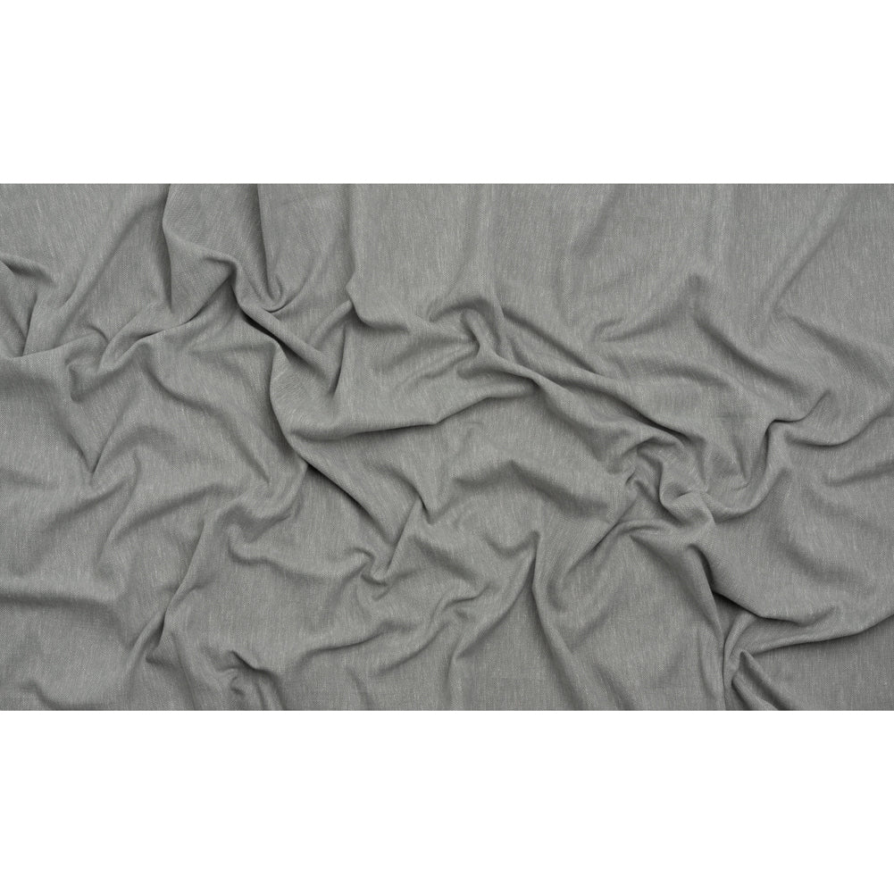 Linen Look Recycled Polyester and Cotton Woven - Silver - British Imported