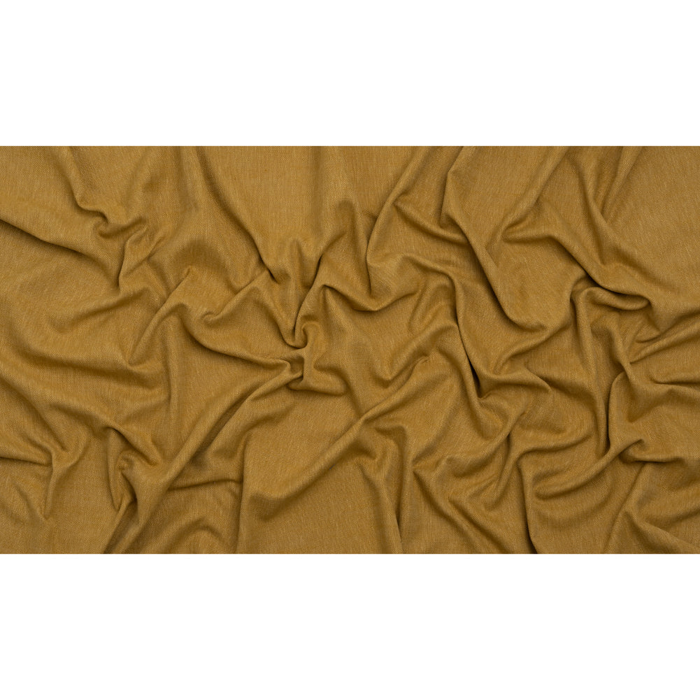 Linen Look Recycled Polyester and Cotton Woven - Tumeric - British Imported