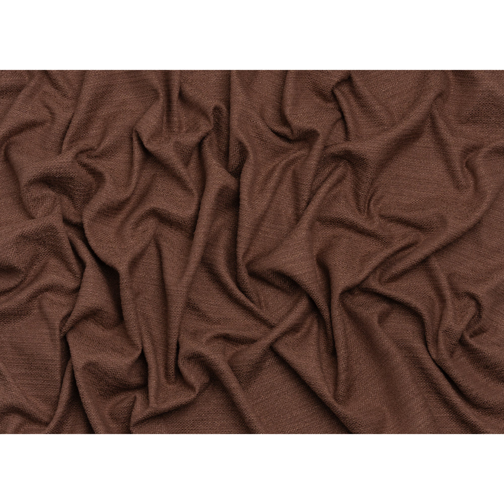 Textured Recycled Polyester Woven - Mulberry Boucle Stripes - British Imported