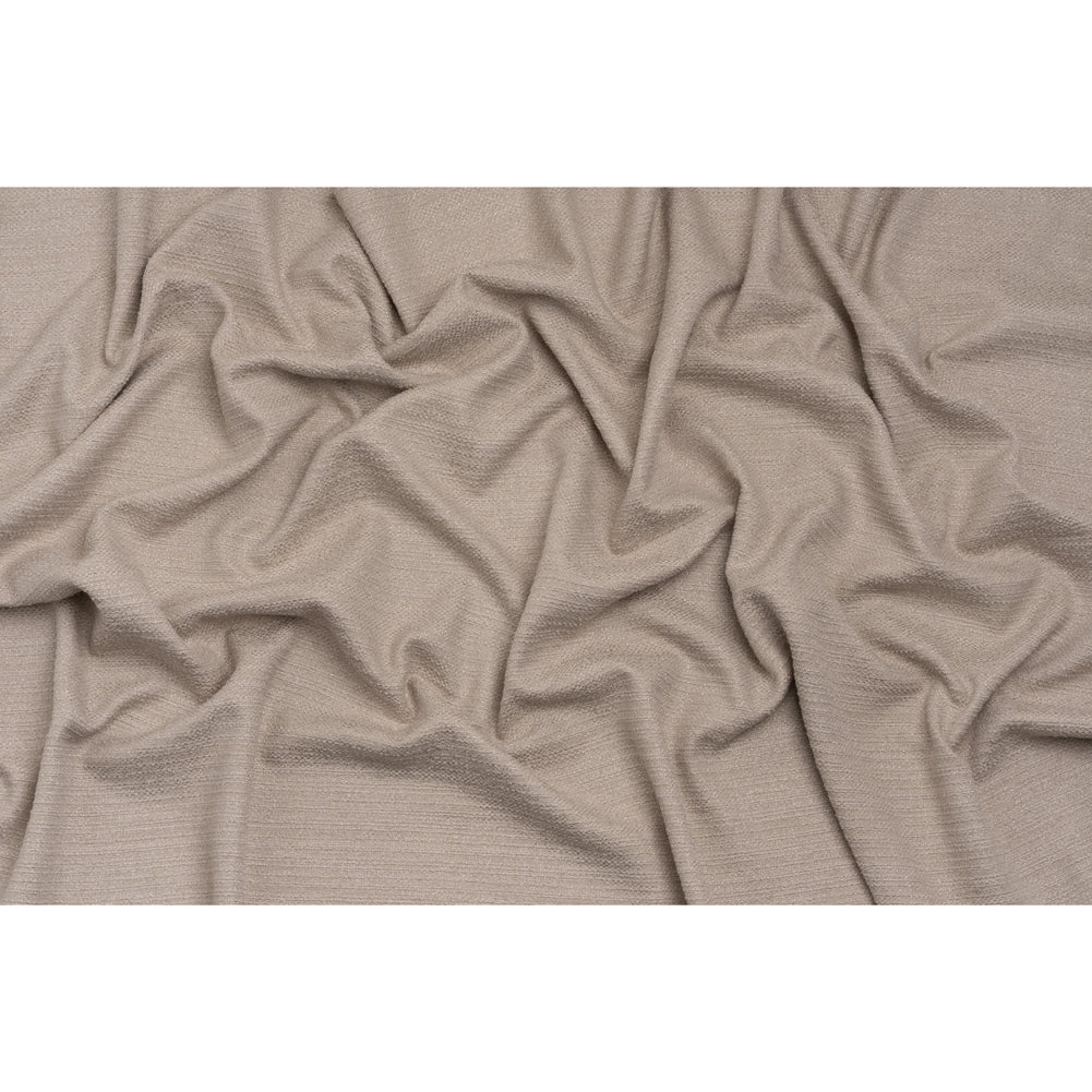 Textured Recycled Polyester Woven - Shell Boucle Stripes - British Imported