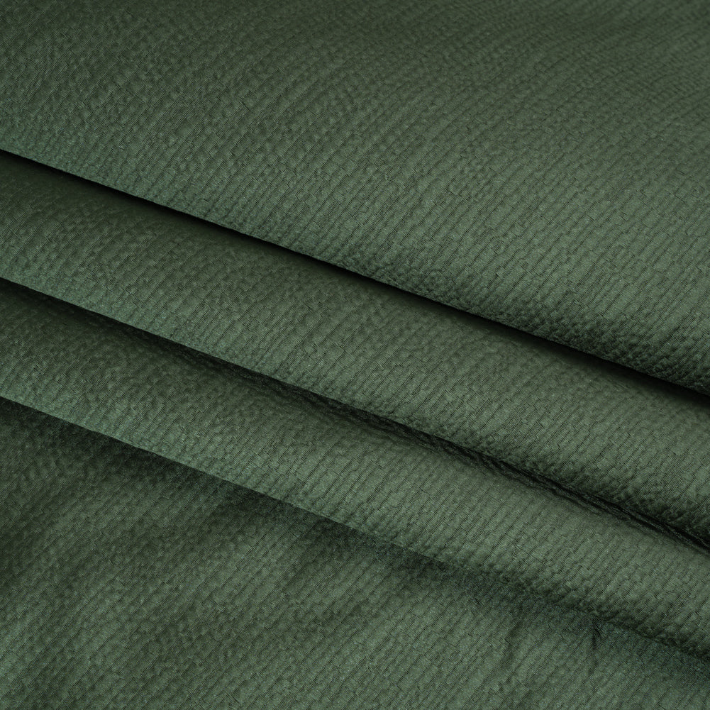 Luminous Textural Recycled Polyester Woven - Bottle - British Imported