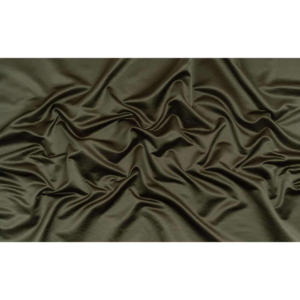 Luminous Textural Recycled Polyester Woven - Seaweed - British Imported