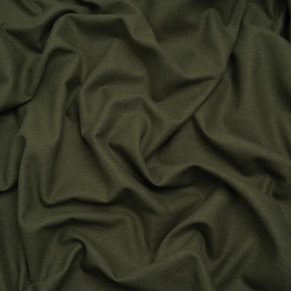 Recycled Polyester Drapery Woven - Olive - British Imported