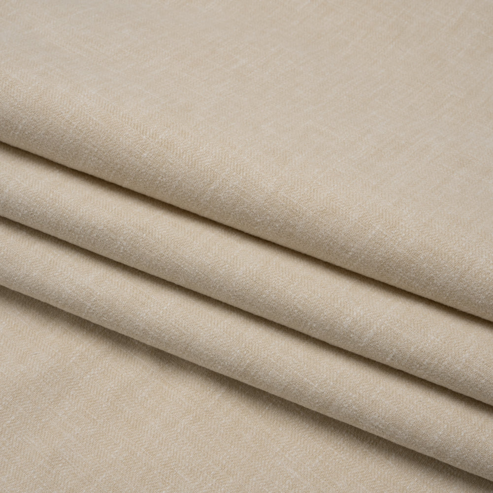 Recycled Polyester Drapery Woven - Sand - British Imported