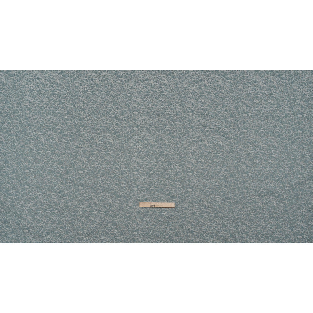 Satin-Faced Jacquard - Ocean Cracked - British Imported)