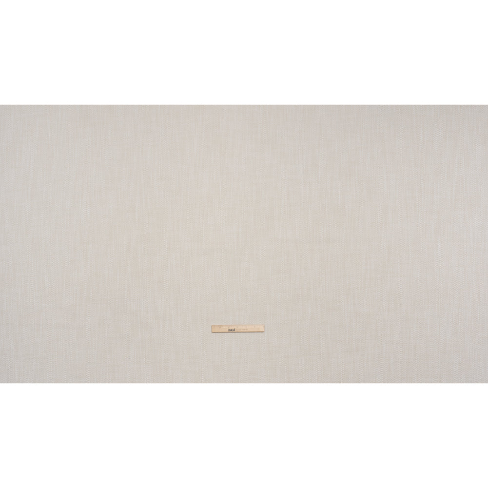 Recycled Polyester Home Decor Twill - Alabaster Herringbone - British Imported