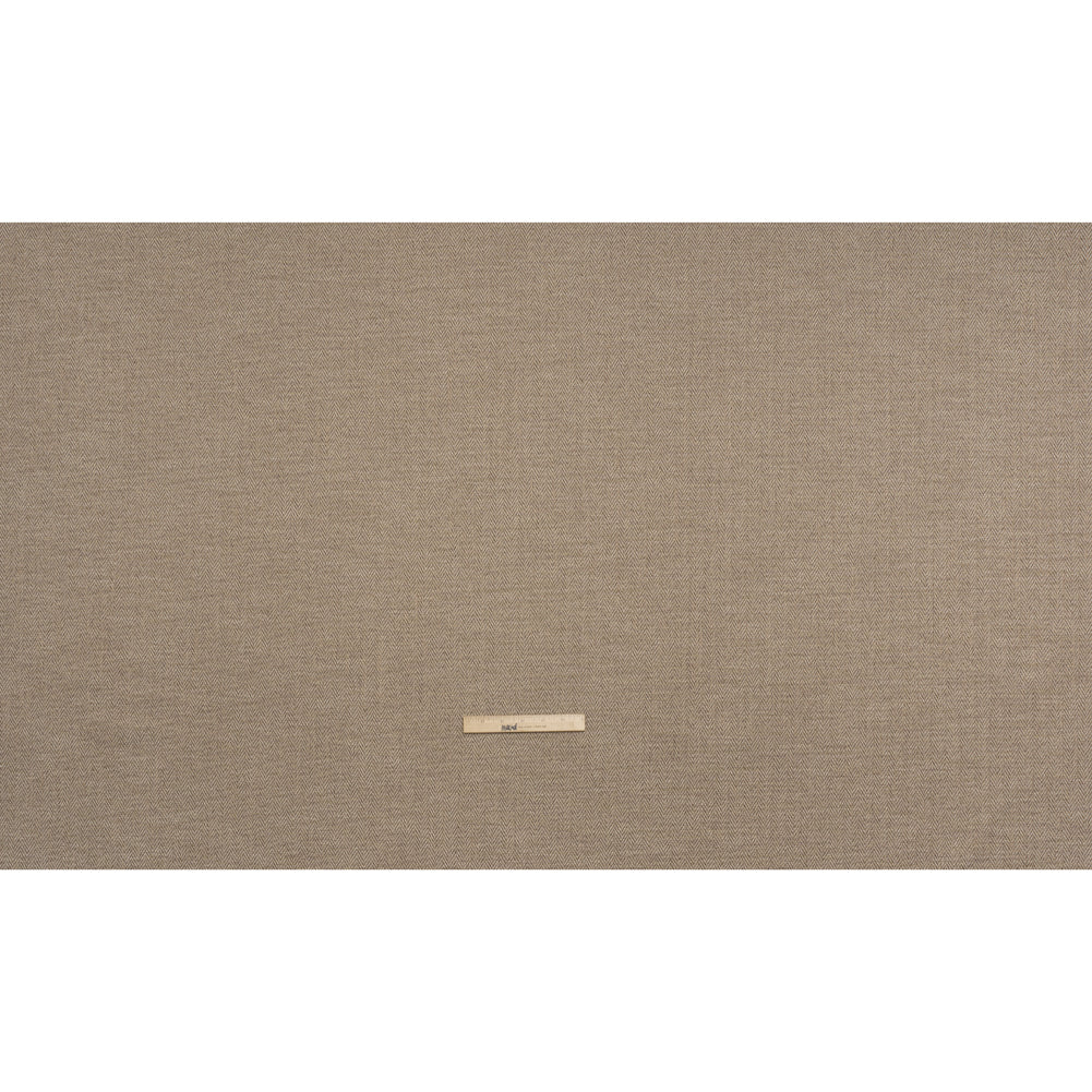 Recycled Polyester Home Decor Twill - Jute Herringbone - British Imported