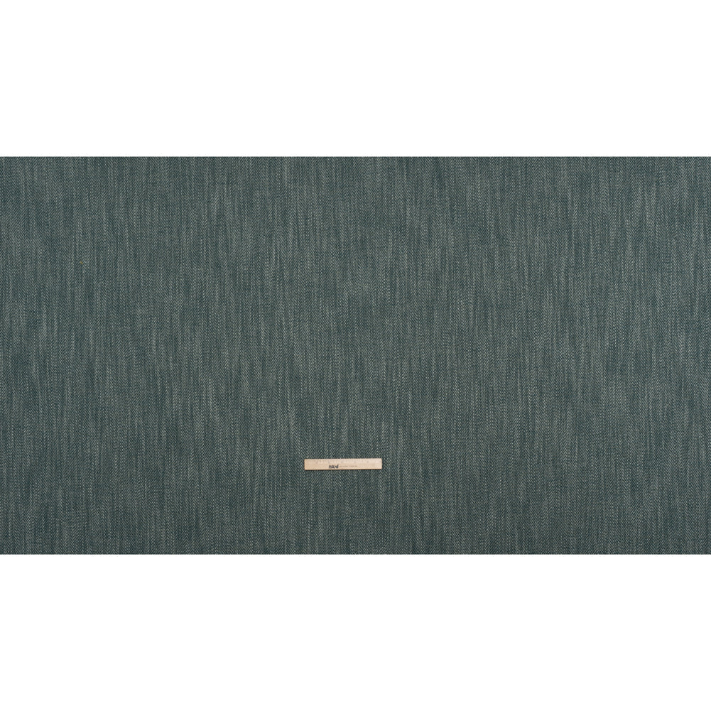 Recycled Polyester Home Decor Twill - Kingfisher Herringbone - British Imported