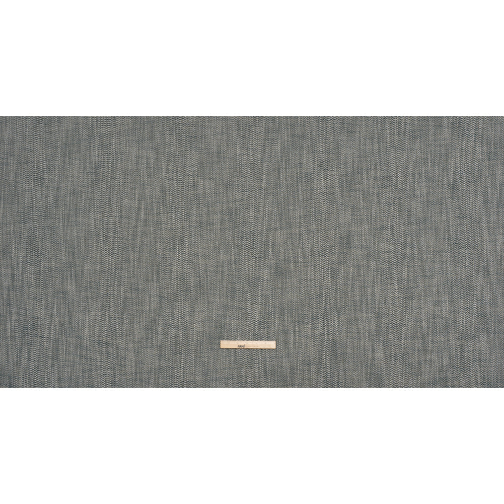 Recycled Polyester Home Decor Twill - Peacock Herringbone - British Imported