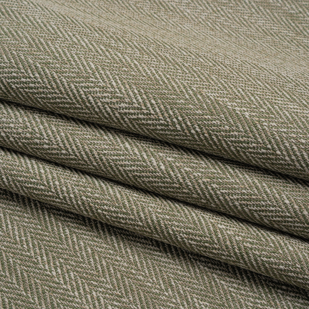 Recycled Polyester Home Decor Twill - Rosemary Herringbone - British Imported