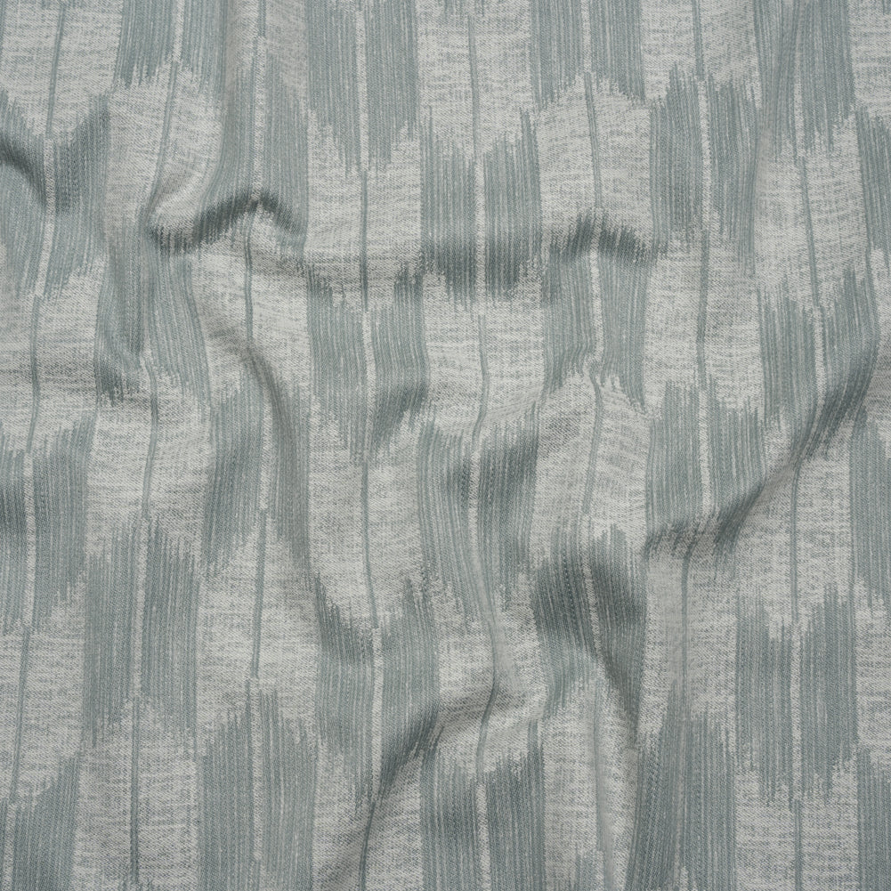 Cotton Blend Home Decor Jacquard - Bluebell Ikat Checks - British Imported