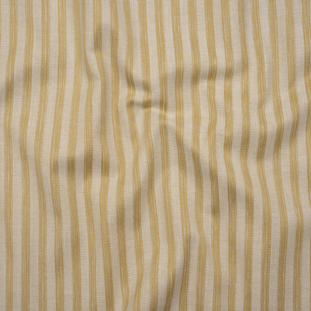 Cotton Blend Home Decor Jacquard - Maize Stripes - British Imported