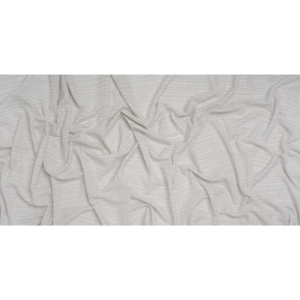 Slubbed Double Wide Drapery Sheers Woven Fabric - Pebble - British Imported