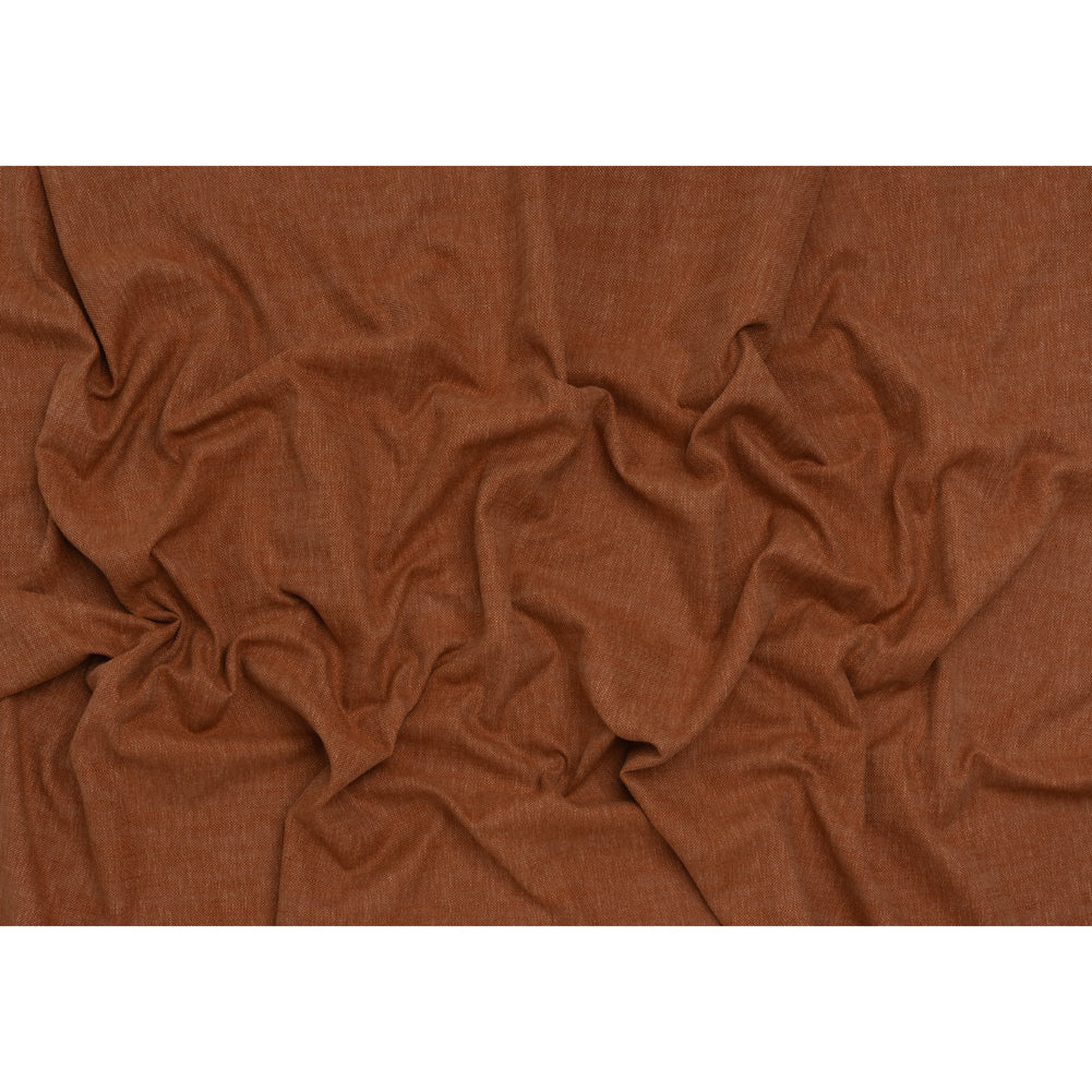Slubbed Recycled Polyester Home Decor Woven - Ginger Heathered - British Imported